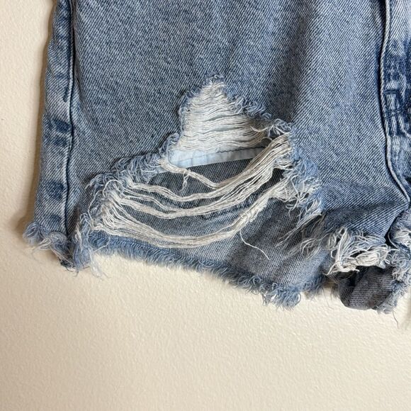 Pacsun high rise festival cutoff distressed denim shorts size 28 - Picture 3 of 9